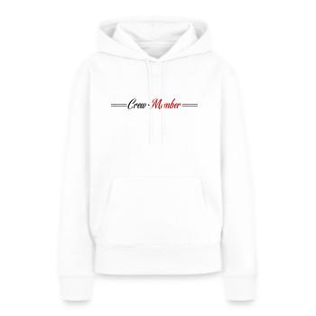 Membre d’équipage - Sweat à capuche Premium bio Femme - blanc - Devant - Julia (174cm)