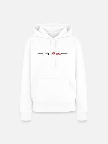 Crew Mitglied - Frauen Premium Bio Hoodie - Weiß