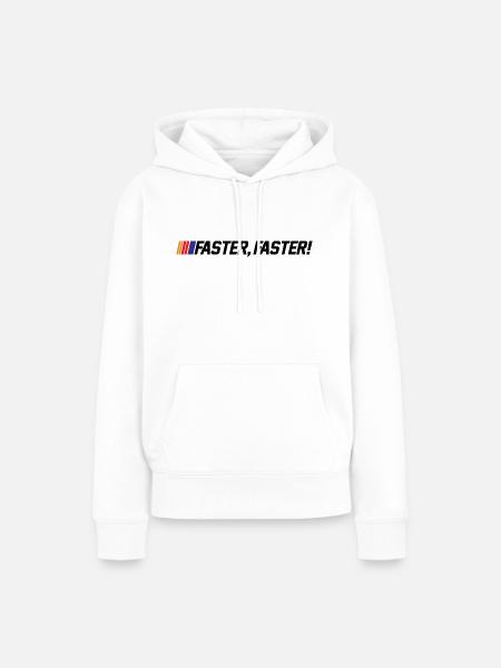 SCHNELLER - Frauen Premium Bio Hoodie - Weiß