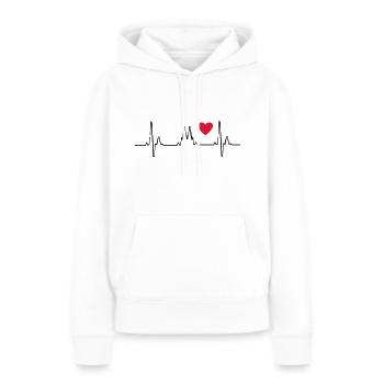 2541614 11825074 koeln - Frauen Premium Bio Hoodie - Weiß - Vorne - Julia (174cm)