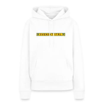 Acier suédois - Sweat à capuche Premium bio Femme - blanc - Devant - Julia (174cm)