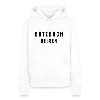 Butzbach, Hesse - Sweat à capuche Premium bio Femme - blanc - Devant - Julia (174cm)