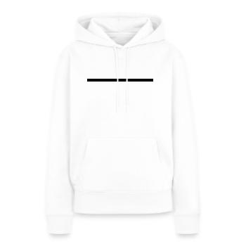 Strich - Linie - Frauen Premium Bio Hoodie - Weiß - Vorne - Julia (174cm)
