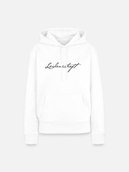 Leidenschaft - Frauen Premium Bio Hoodie - Weiß