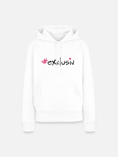 #exklusiv - Frauen Premium Bio Hoodie - Weiß