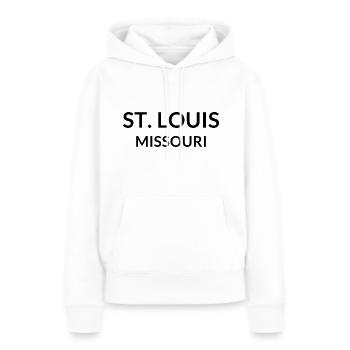St. Louis Missouri USA - Frauen Premium Bio Hoodie - Weiß - Vorne - Julia (174cm)