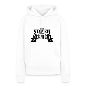 super direktorin - Frauen Premium Bio Hoodie - Weiß - Vorne - Julia (174cm)