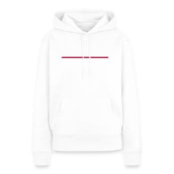 strich - Frauen Premium Bio Hoodie - Weiß - Vorne - Julia (174cm)