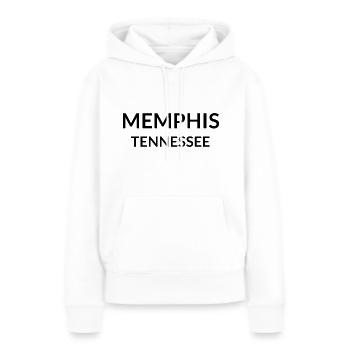 Memphis Tennessee USA - Frauen Premium Bio Hoodie - Weiß - Vorne - Julia (174cm)