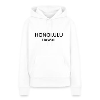 Honolulu Hawaii USA - Frauen Premium Bio Hoodie - Weiß - Vorne - Julia (174cm)