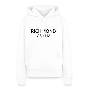 Richmond Virginie États-Unis - Sweat à capuche Premium bio Femme - blanc - Devant - Julia (174cm)