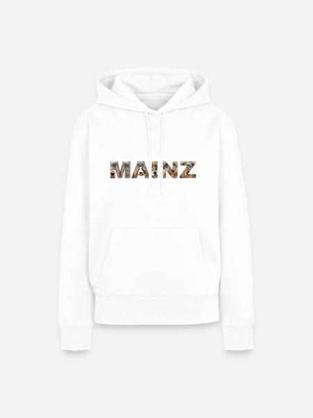 Mainz Hund - Frauen Premium Bio Hoodie - Weiß