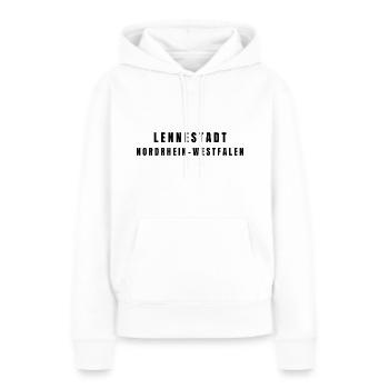 Lennestadt Nordrhein-Westfalen - Frauen Premium Bio Hoodie - Weiß - Vorne - Julia (174cm)
