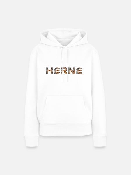 Herne Hund - Frauen Premium Bio Hoodie - Weiß