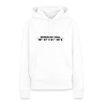 Coordonnées de Schwäbisch Hall - Sweat à capuche Premium bio Femme - blanc - Devant - Julia (174cm)