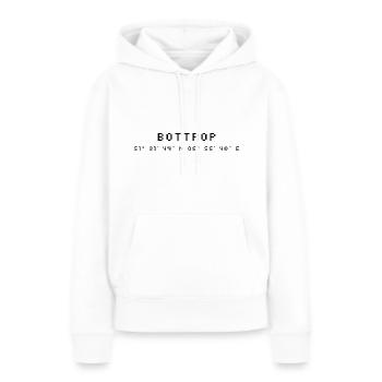 Coordonnées de Bottrop - Sweat à capuche Premium bio Femme - blanc - Devant - Julia (174cm)