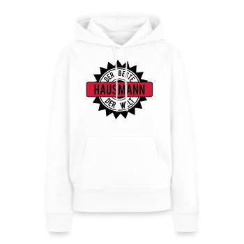 der beste hausmann 2c - Frauen Premium Bio Hoodie - Weiß - Vorne - Julia (174cm)