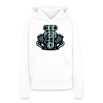 Motor Auto Symbol Tuning - Frauen Premium Bio Hoodie - Weiß - Vorne - Julia (174cm)