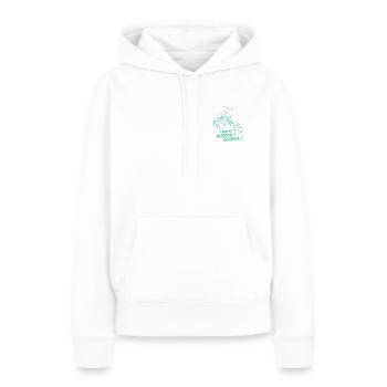 Eureka Eureka Eureka Hello Maestro - Sweat à capuche Premium bio Femme - blanc - Devant - Julia (174cm)