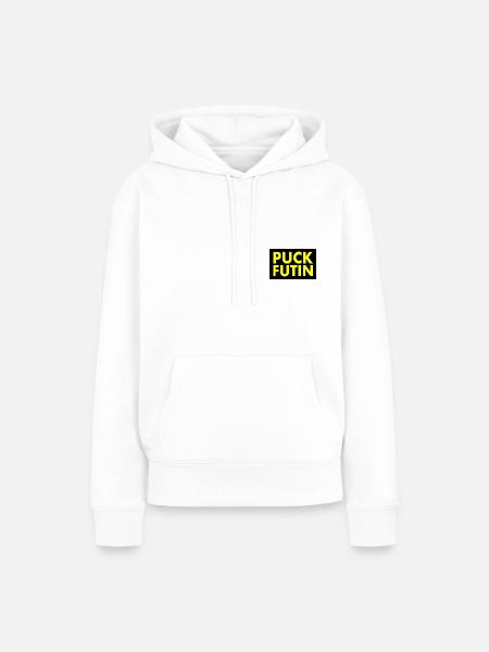 Puck futin - Frauen Premium Bio Hoodie - Weiß
