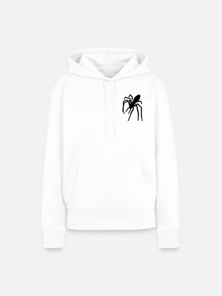 Spinne - Frauen Premium Bio Hoodie - Weiß