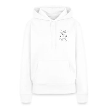 Cat Mom Sphynx | Sphynx Katze - Frauen Premium Bio Hoodie - Weiß - Vorne - Julia (174cm)