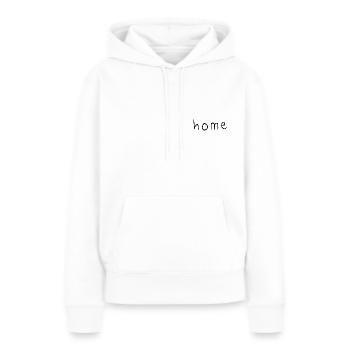 Home - Frauen Premium Bio Hoodie - Weiß - Vorne - Julia (174cm)