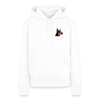 DOBERMAN - Sweat à capuche Premium bio Femme - blanc - Devant - Julia (174cm)