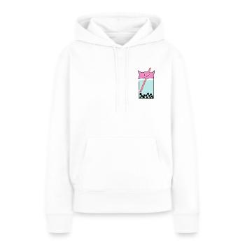 Bubbletea - Frauen Premium Bio Hoodie - Weiß - Vorne - Julia (174cm)