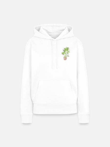 Plant Based – Kawaii Farn Shirt/Pullover - Frauen Premium Bio Hoodie - Weiß