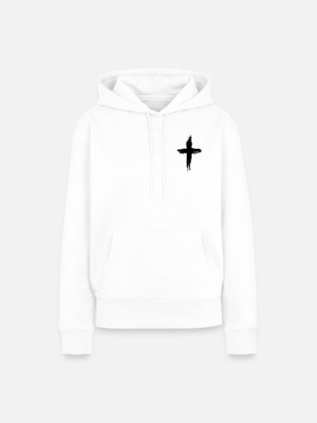 Christen Kreuz  - Frauen Premium Bio Hoodie - Weiß
