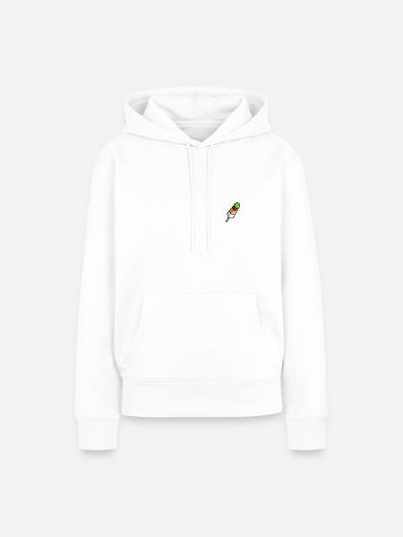 Kaktus Eis - Frauen Premium Bio Hoodie - Weiß