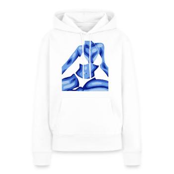Femme en bikini - Sweat à capuche Premium bio Femme - blanc - Devant - Julia (174cm)