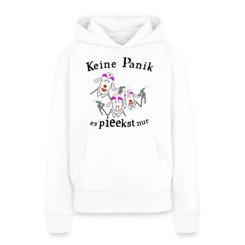 Keine Panik vor der Spritze - Frauen Premium Bio Hoodie - Weiß - Vorne - Julia (174cm)