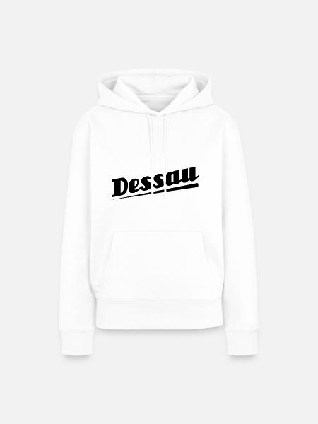Dessau - Textdesign mit Stadtnamen - Frauen Premium Bio Hoodie - Weiß