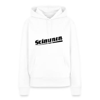 Grimmen - Textdesign mit Stadtnamen - Frauen Premium Bio Hoodie - Weiß - Vorne - Julia (174cm)