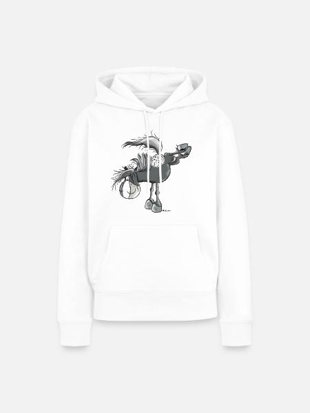 Witziger Appaloosa - Westernpferd - Frauen Premium Bio Hoodie - Weiß