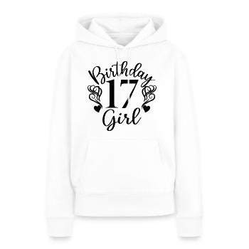 17. Geburtstagskind, 17 Jahre altes Geschenk für Jugendliche - Frauen Premium Bio Hoodie - Weiß - Vorne - Julia (174cm)