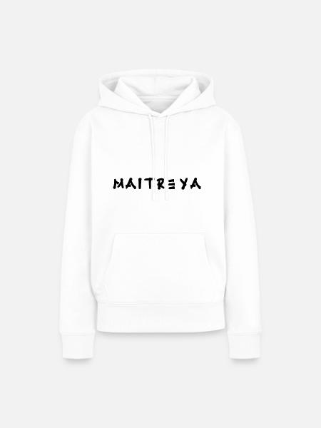 Maitreya - Frauen Premium Bio Hoodie - Weiß