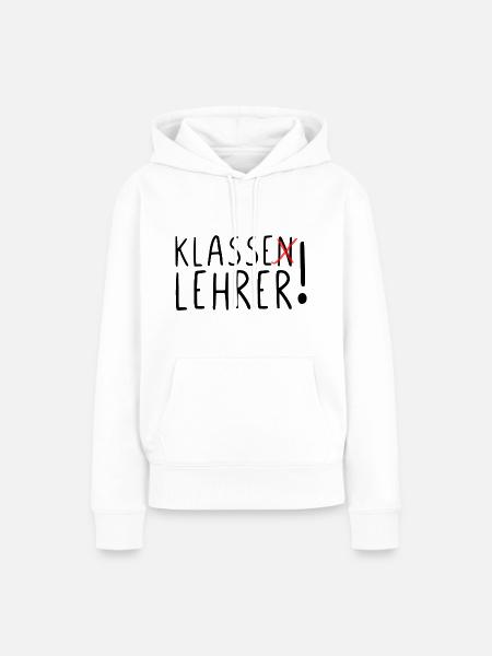 Klasse Lehrer - Frauen Premium Bio Hoodie - Weiß