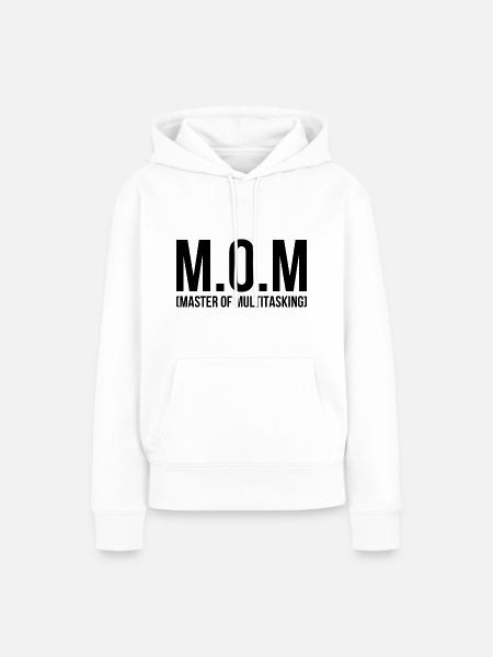 Mom master of multitasking - Frauen Premium Bio Hoodie - Weiß