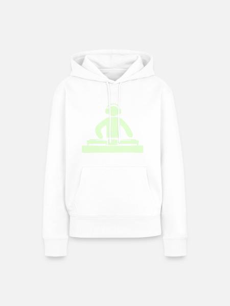 DJ discjockey - Frauen Premium Bio Hoodie - Weiß
