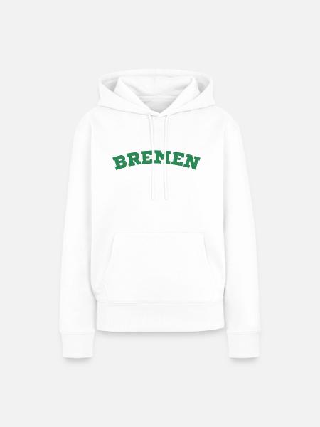 Bremen - Frauen Premium Bio Hoodie - Weiß