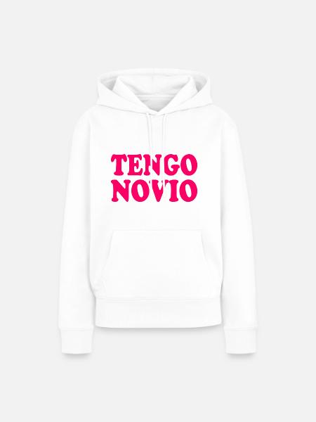 Ich habe einen Freund - Frauen Premium Bio Hoodie - Weiß