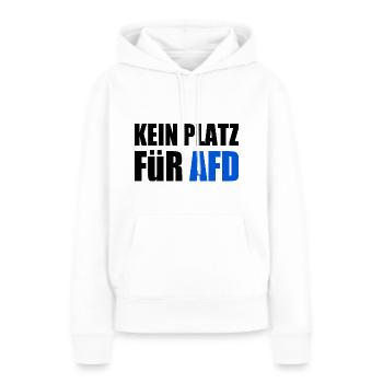 kein platz für afd - Frauen Premium Bio Hoodie - Weiß - Vorne - Julia (174cm)