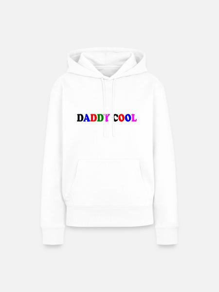 Daddy cool - Frauen Premium Bio Hoodie - Weiß