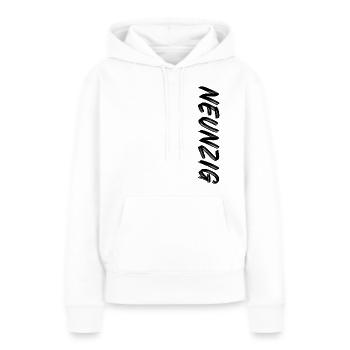 90. Geburtstag / Neunzig / 90 - Frauen Premium Bio Hoodie - Weiß - Vorne - Julia (174cm)