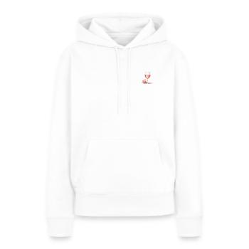Wine - Women’s Premium Organic Hoodie - white - Front - Julia (174cm)