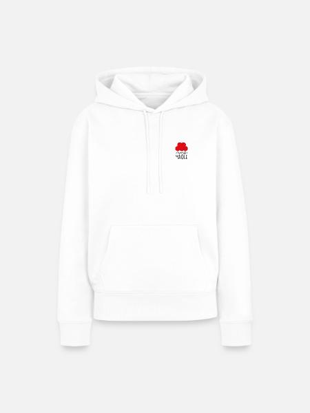 Schwarzwald Maidle - Frauen Premium Bio Hoodie - Weiß