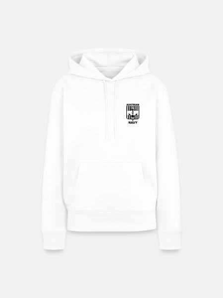Austrian Navy mono black - Frauen Premium Bio Hoodie - Weiß